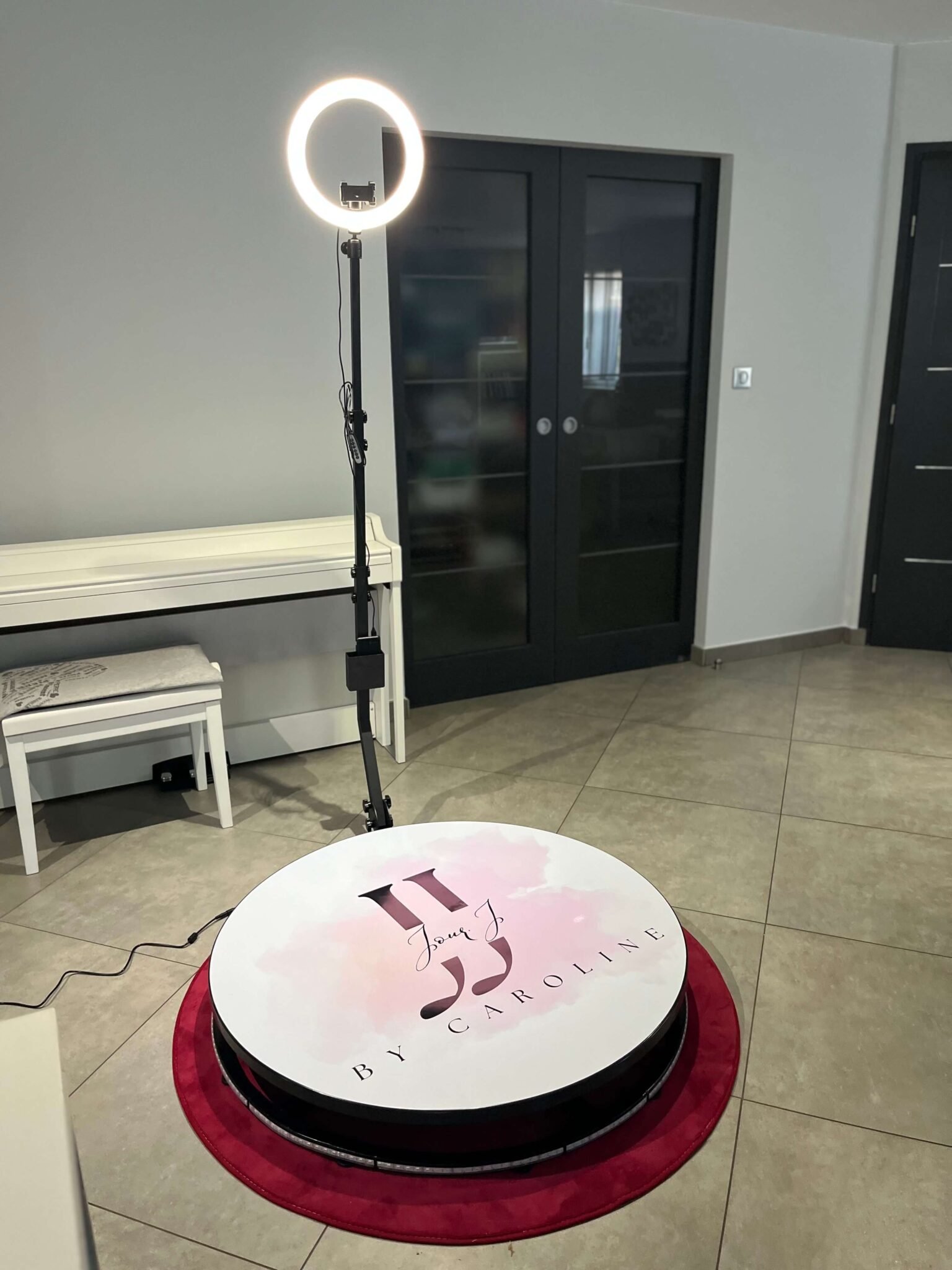 Photo de présentation de la ringlight 360 en intérieur